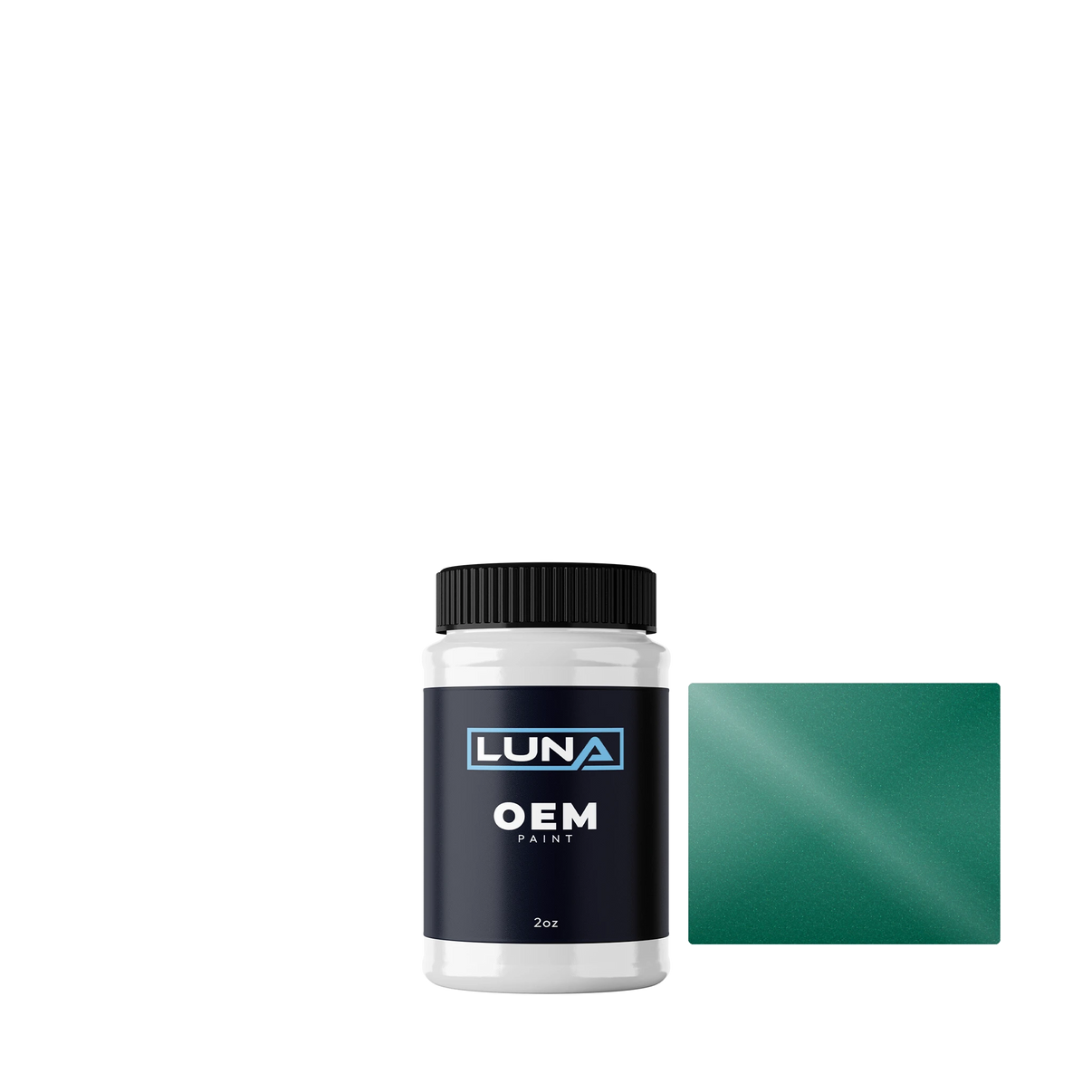 Ford Mint Green M. U6 | Luna OEM Basecoat - 2oz Touch Up Bottle w/ Brush