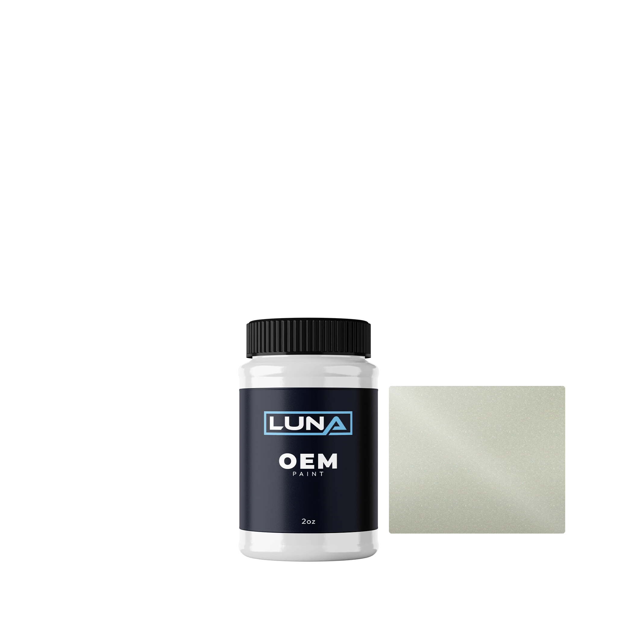 Mazda Pearl White M. Z7T | Luna OEM Basecoat - 2oz Touch Up Bottle w/ Brush