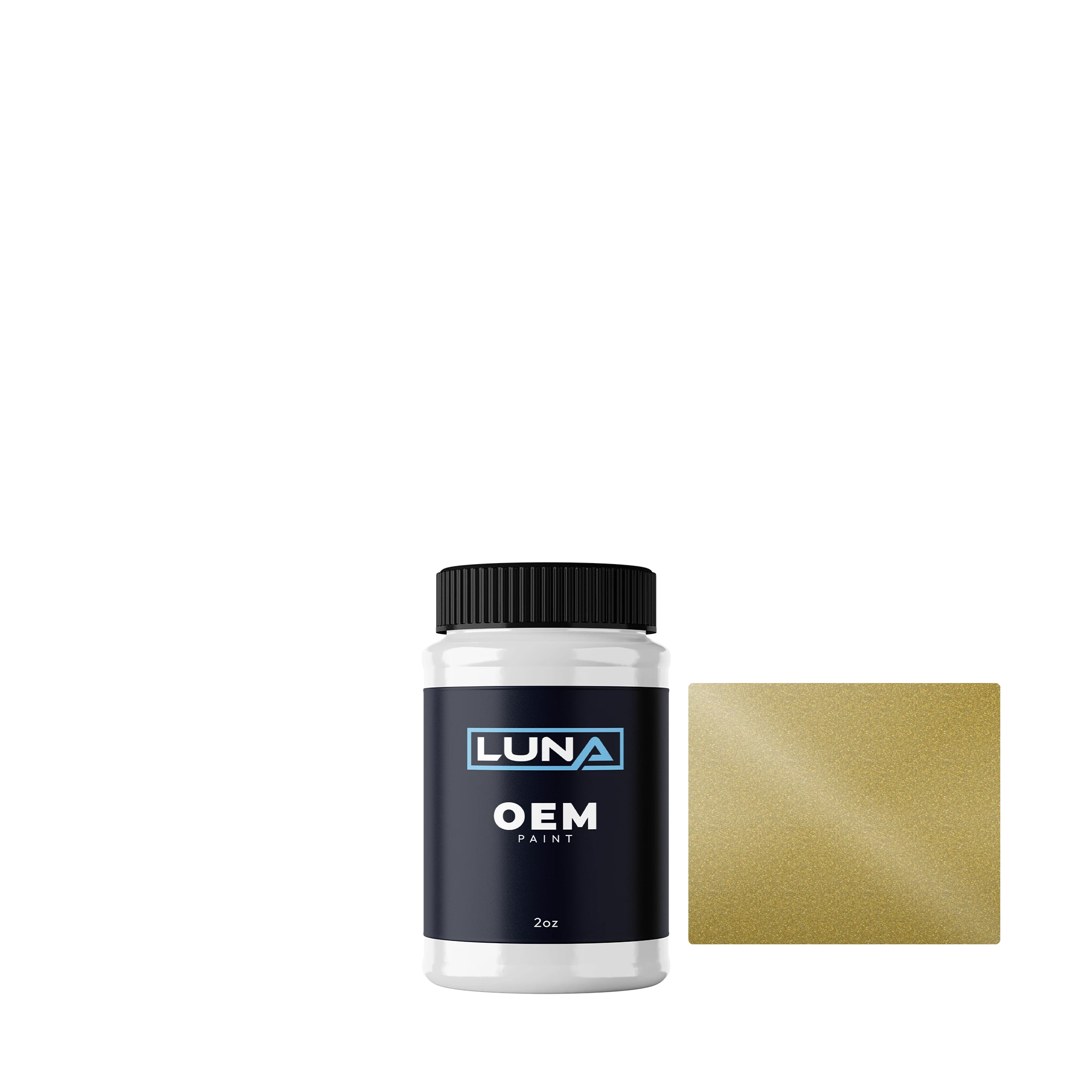 Fiat Oro Cerchioni M. S1 521 | Luna OEM Basecoat - 2oz Touch Up Bottle w/ Brush