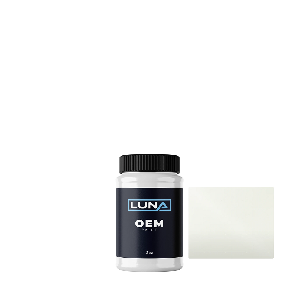 Geely Pure White Solid 081 | Luna OEM Basecoat - 2oz Touch Up Bottle w/ Brush