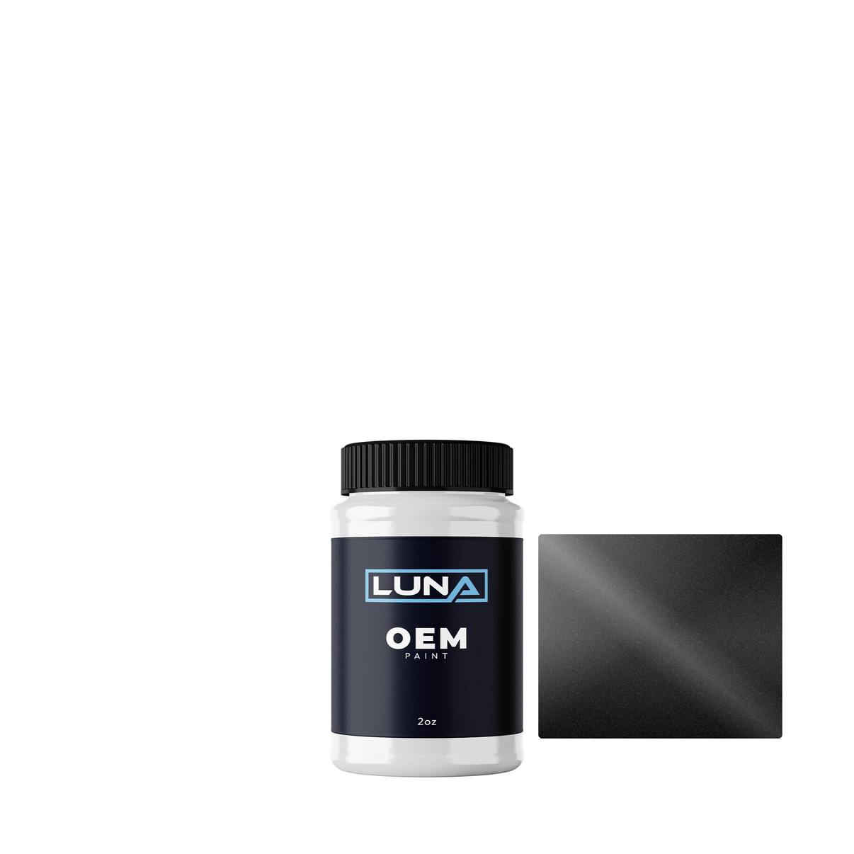 Seat Negro Brillante M. LA9V | Luna OEM Basecoat - 2oz Touch Up Bottle w/ Brush