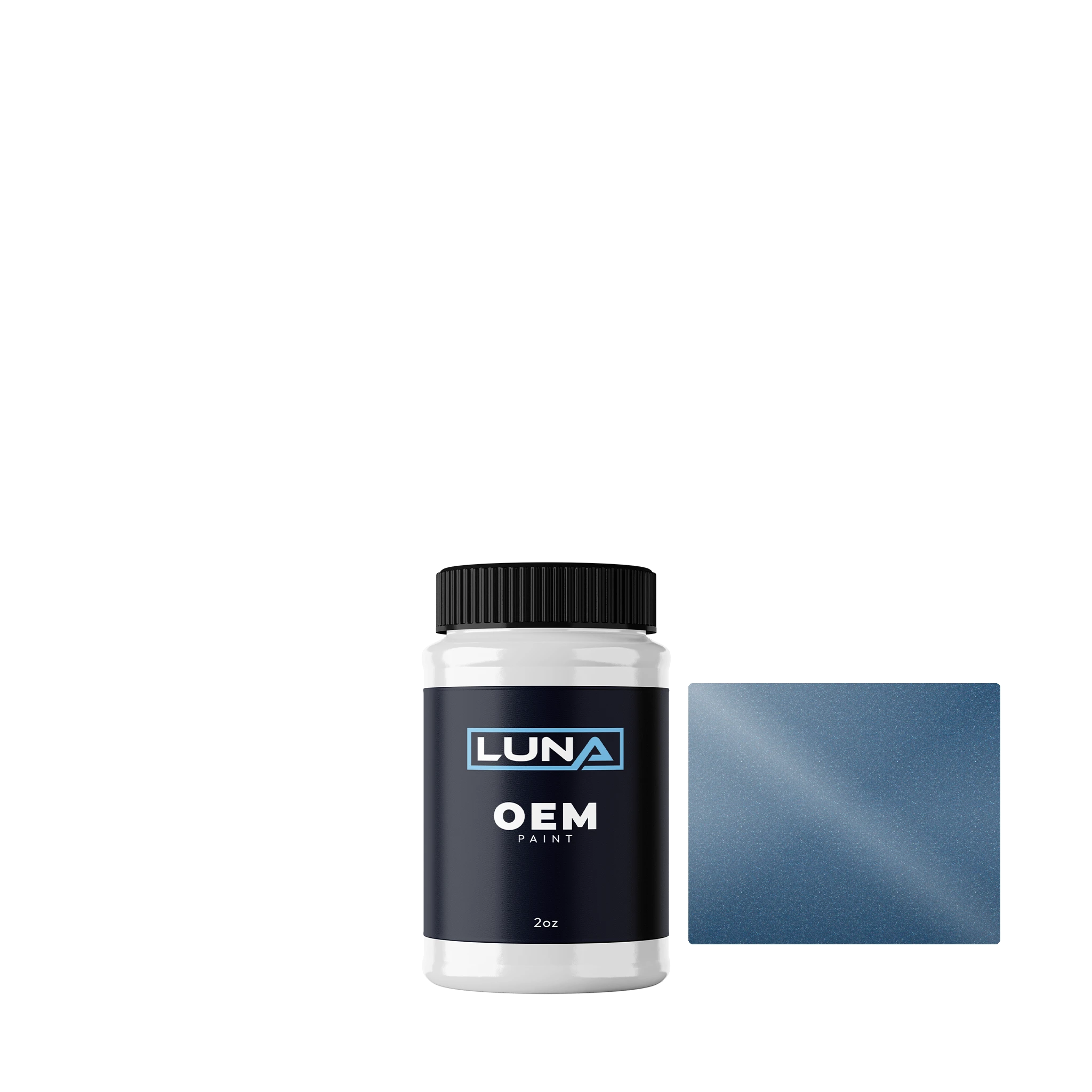 Ford Usa Medium Regatta Blue M. M5970 | Luna OEM Basecoat - 2oz Touch Up Bottle w/ Brush