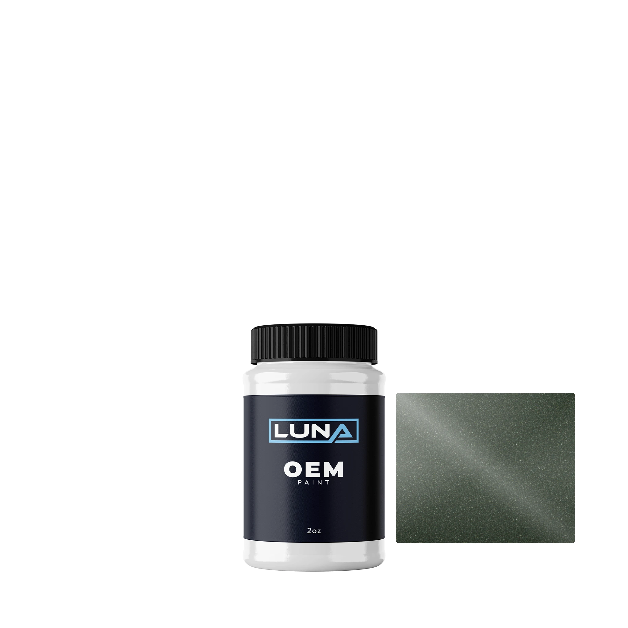 General Motors Grenade Green M. WA209M | Luna OEM Basecoat - 2oz Touch Up Bottle w/ Brush