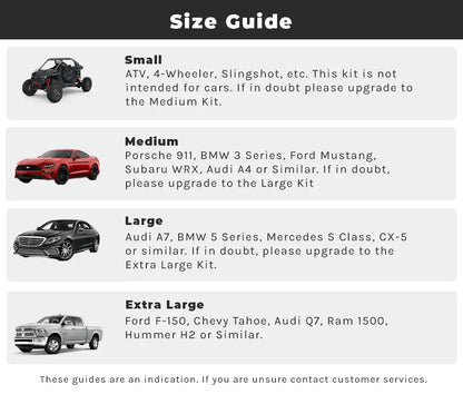 Carbon Orange Peelable Car Kit
