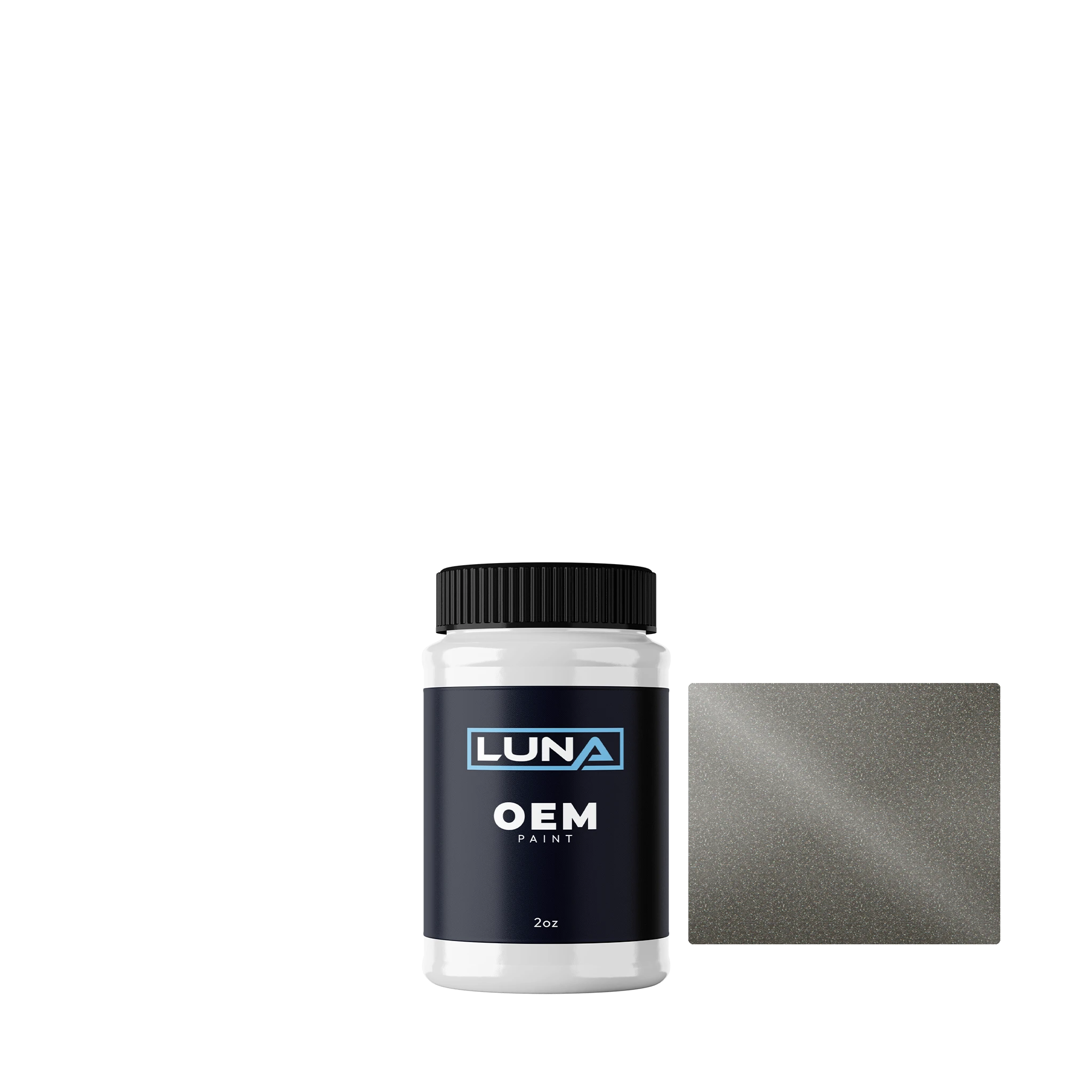 Honda Motorcycle Moonstone Silver M. NH114MU | Luna OEM Basecoat - 2oz Touch Up Bottle w/ Brush