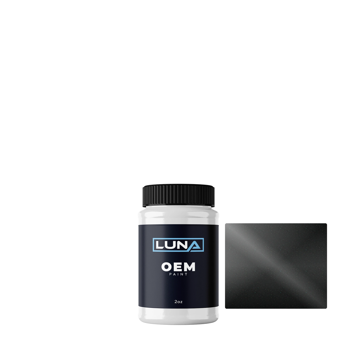 Audi | VW Serpentino Grey M. D7Q | Luna OEM Basecoat - 2oz Touch Up Bottle w/ Brush