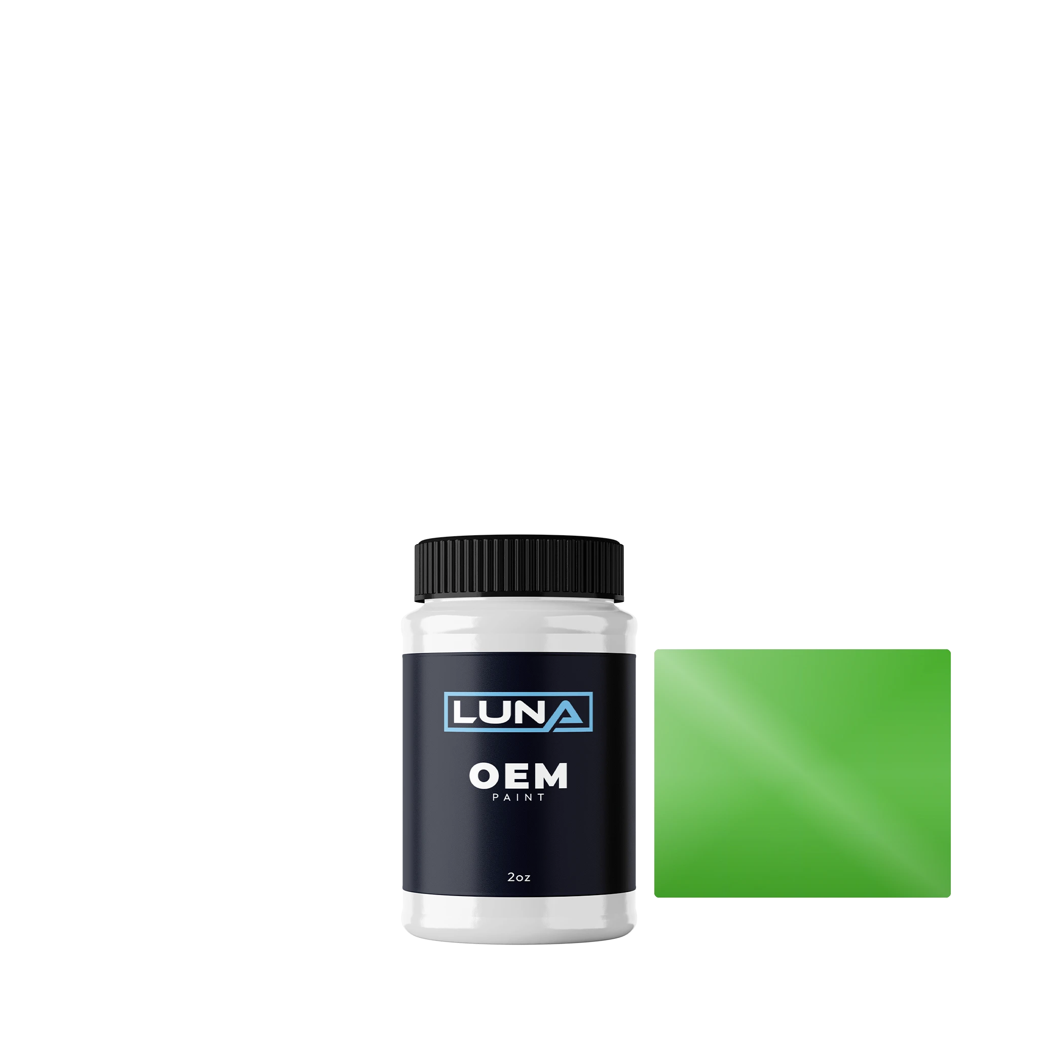 Mercedes Aliengreen 6166 | Luna OEM Basecoat - 2oz Touch Up Bottle w/ Brush