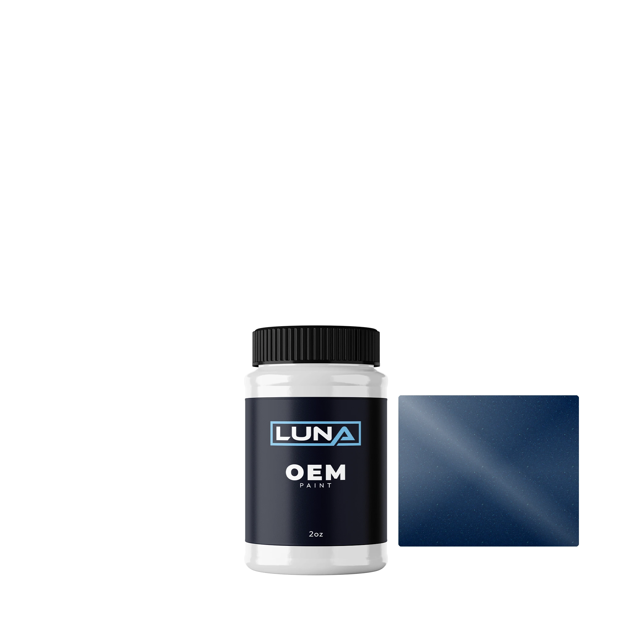 Maserati Blu Anniversary M. 157089 | Luna OEM Basecoat - 2oz Touch Up Bottle w/ Brush