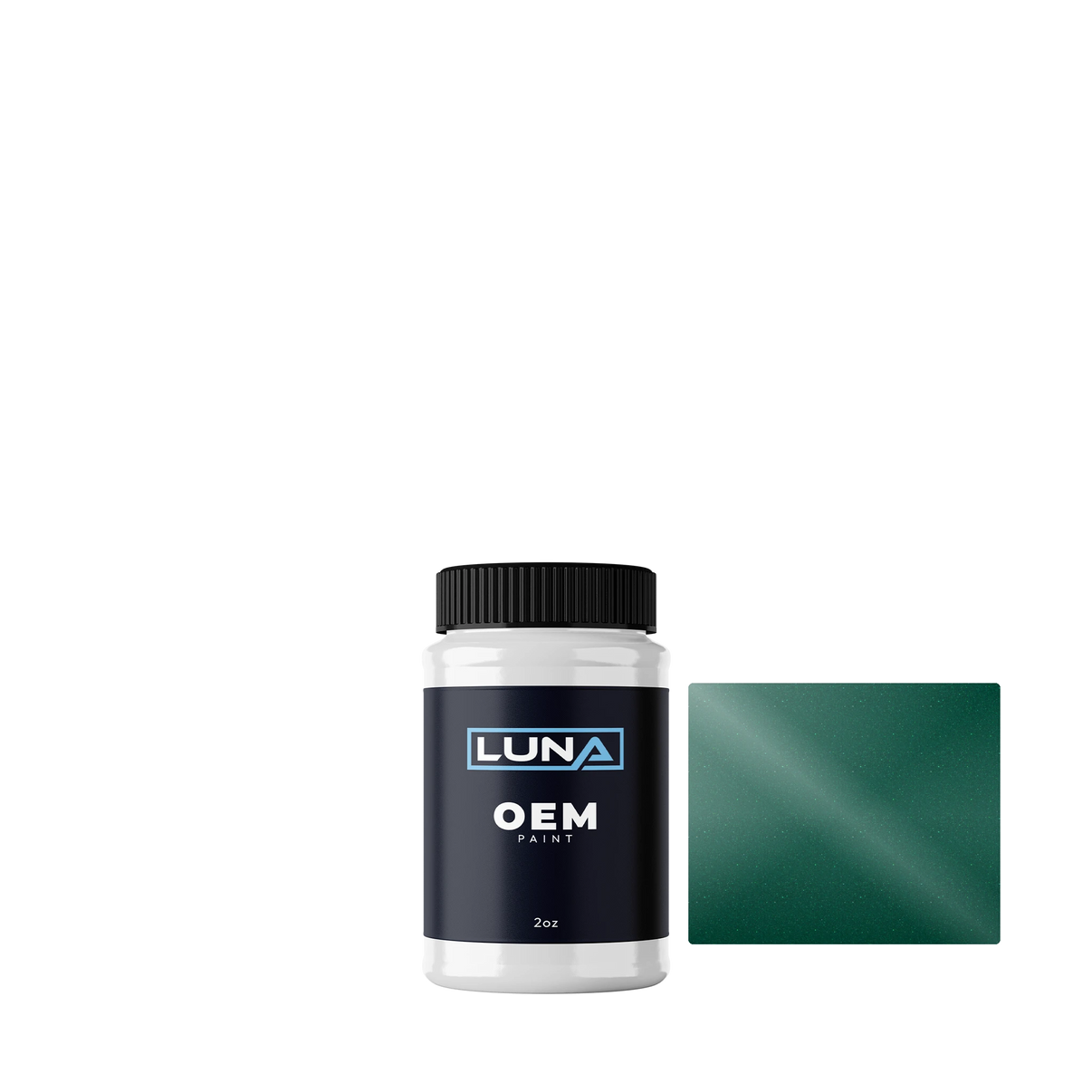 Ferrari Green Jewel M. P. 181037 | Luna OEM Basecoat - 2oz Touch Up Bottle w/ Brush