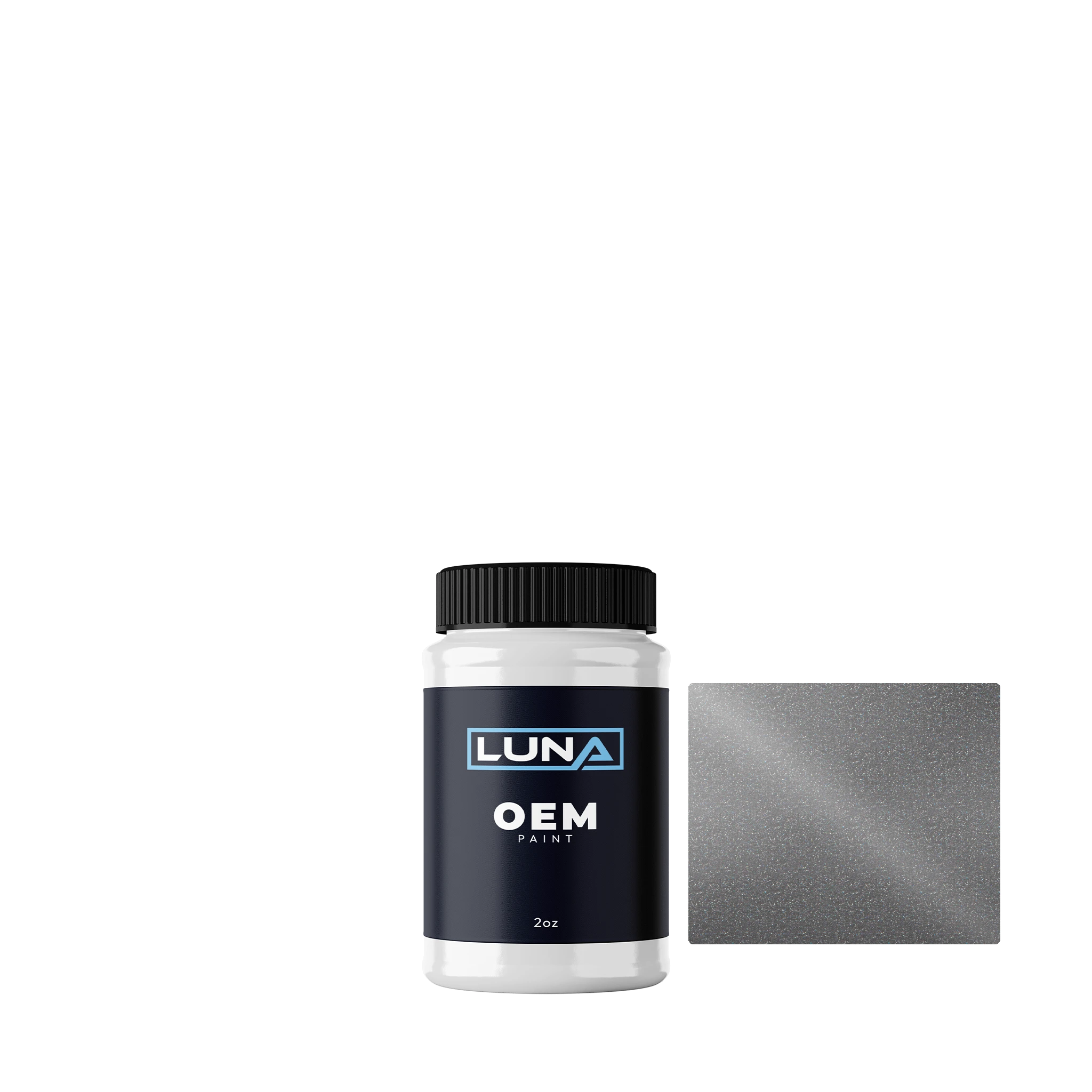 Honda | Acura Solar Silver M. NH932M | Luna OEM Basecoat - 2oz Touch Up Bottle w/ Brush