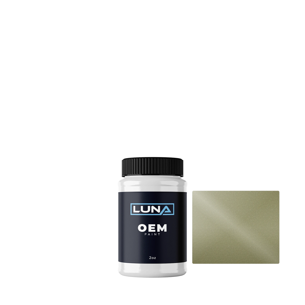 General Motors Yellow Green M. WE5169 | Luna OEM Basecoat - 2oz Touch Up Bottle w/ Brush