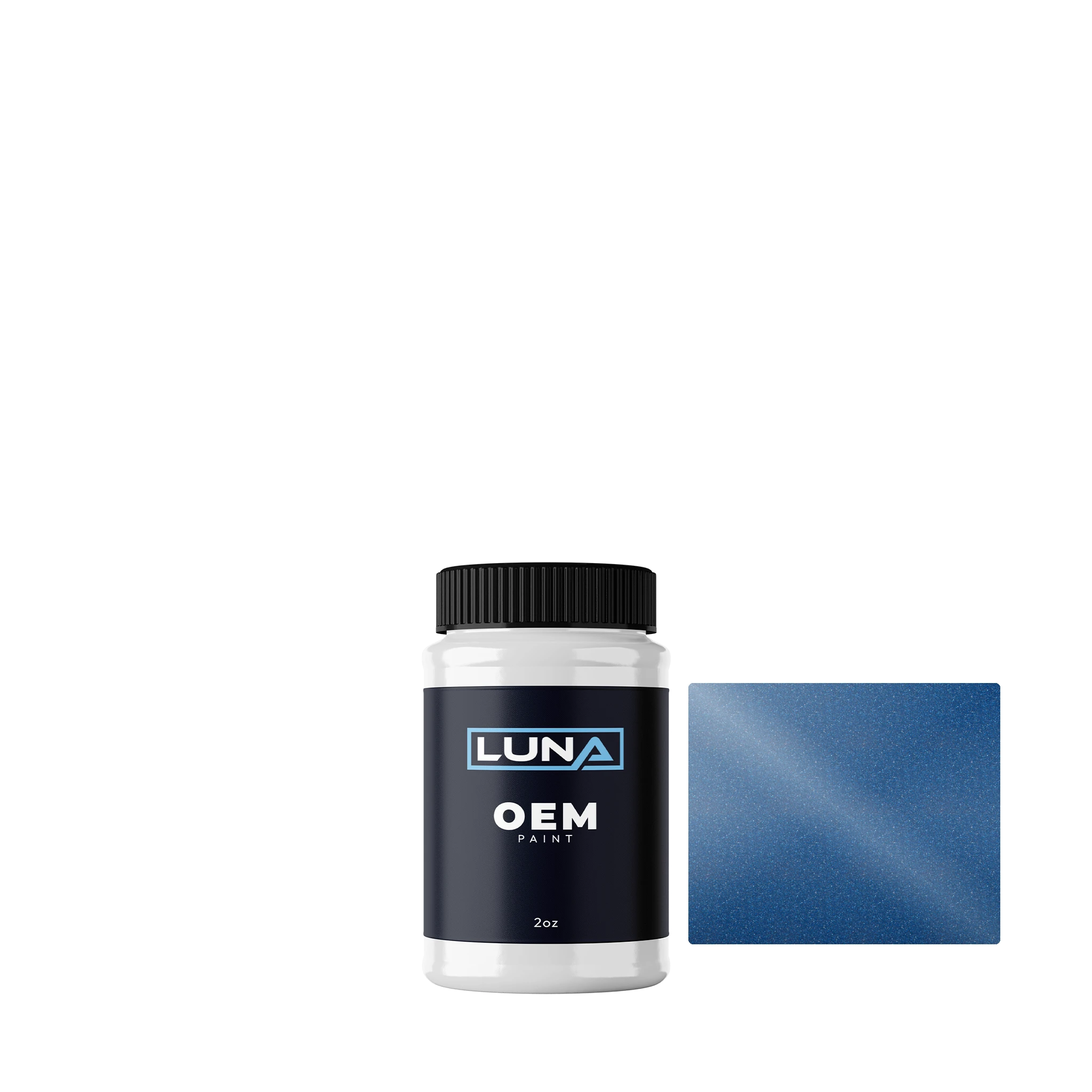 Mazda Perky Blue M. 6W | Luna OEM Basecoat - 2oz Touch Up Bottle w/ Brush