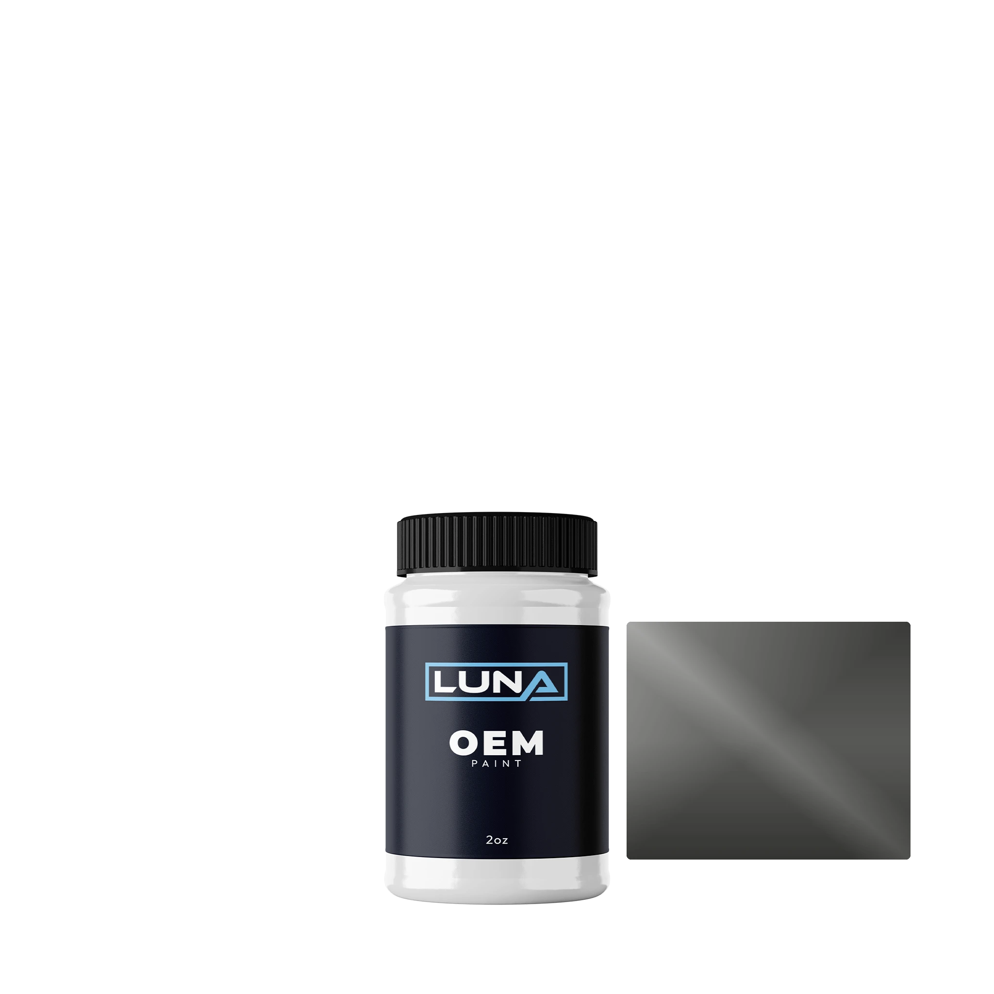 Chevrolet Europe Metal Grey M. D799 | Luna OEM Basecoat - 2oz Touch Up Bottle w/ Brush