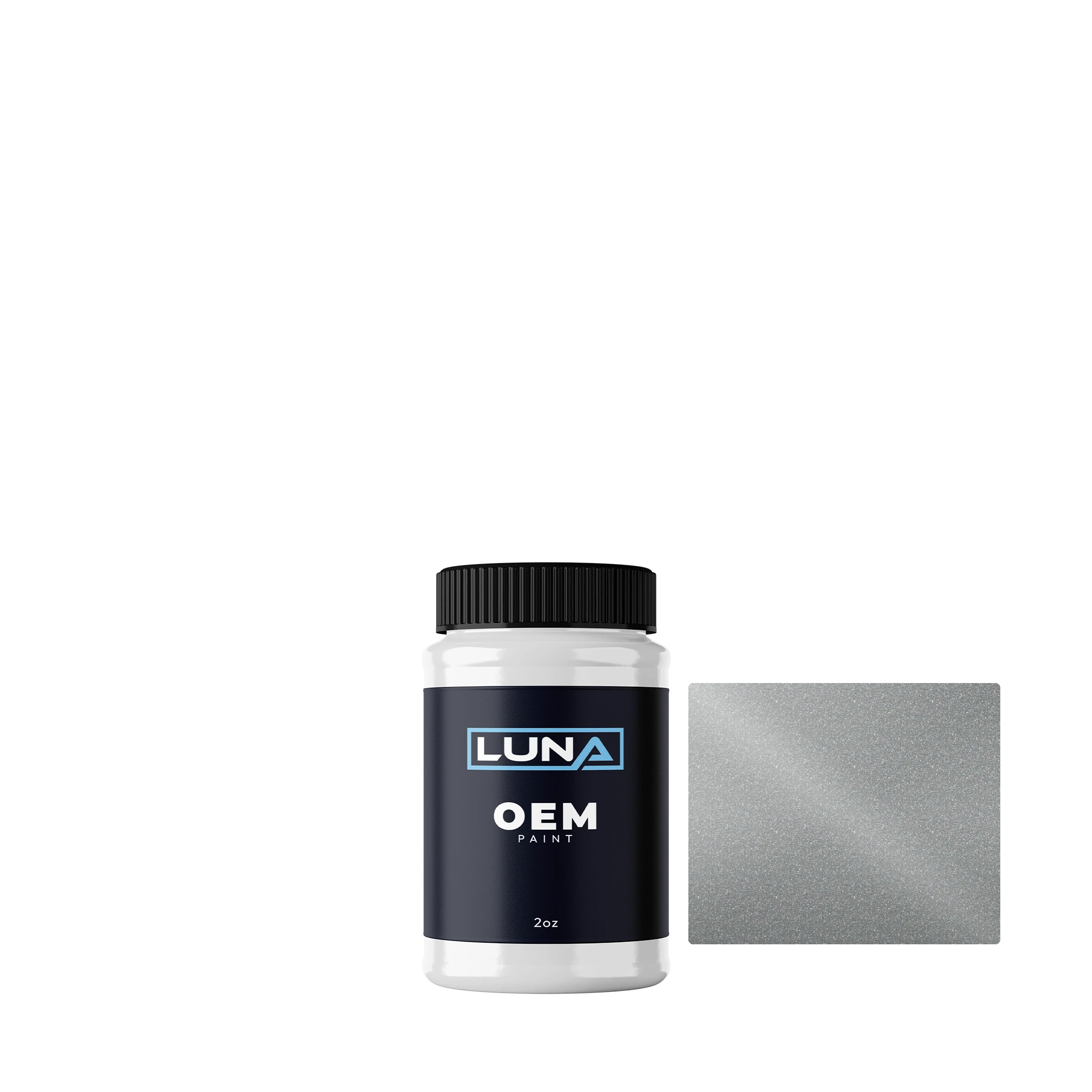 Opel Rauchsilber M. 612A | Luna OEM Basecoat - 2oz Touch Up Bottle w/ Brush