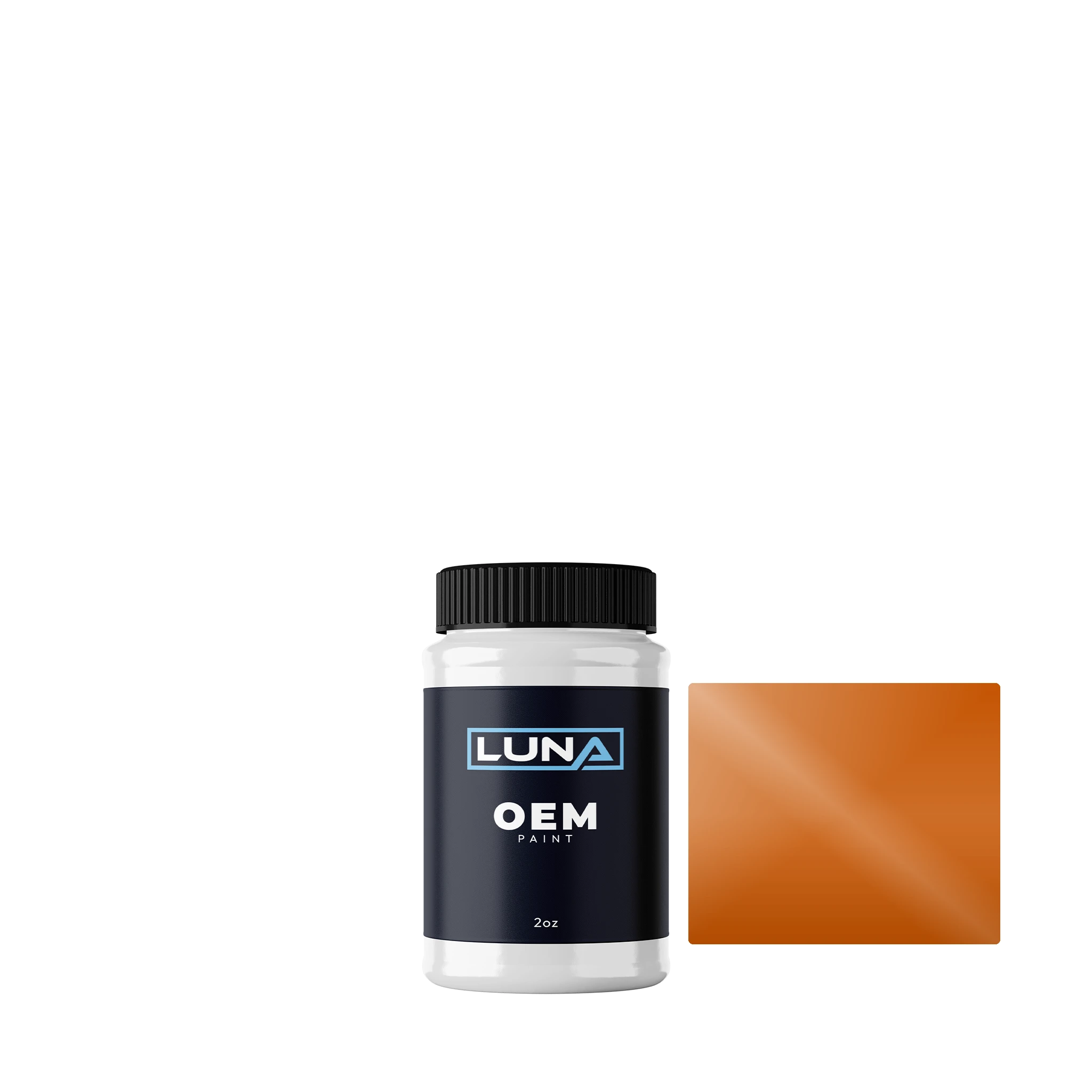Daf Bright Orange M. CD809 | Luna OEM Basecoat - 2oz Touch Up Bottle w/ Brush