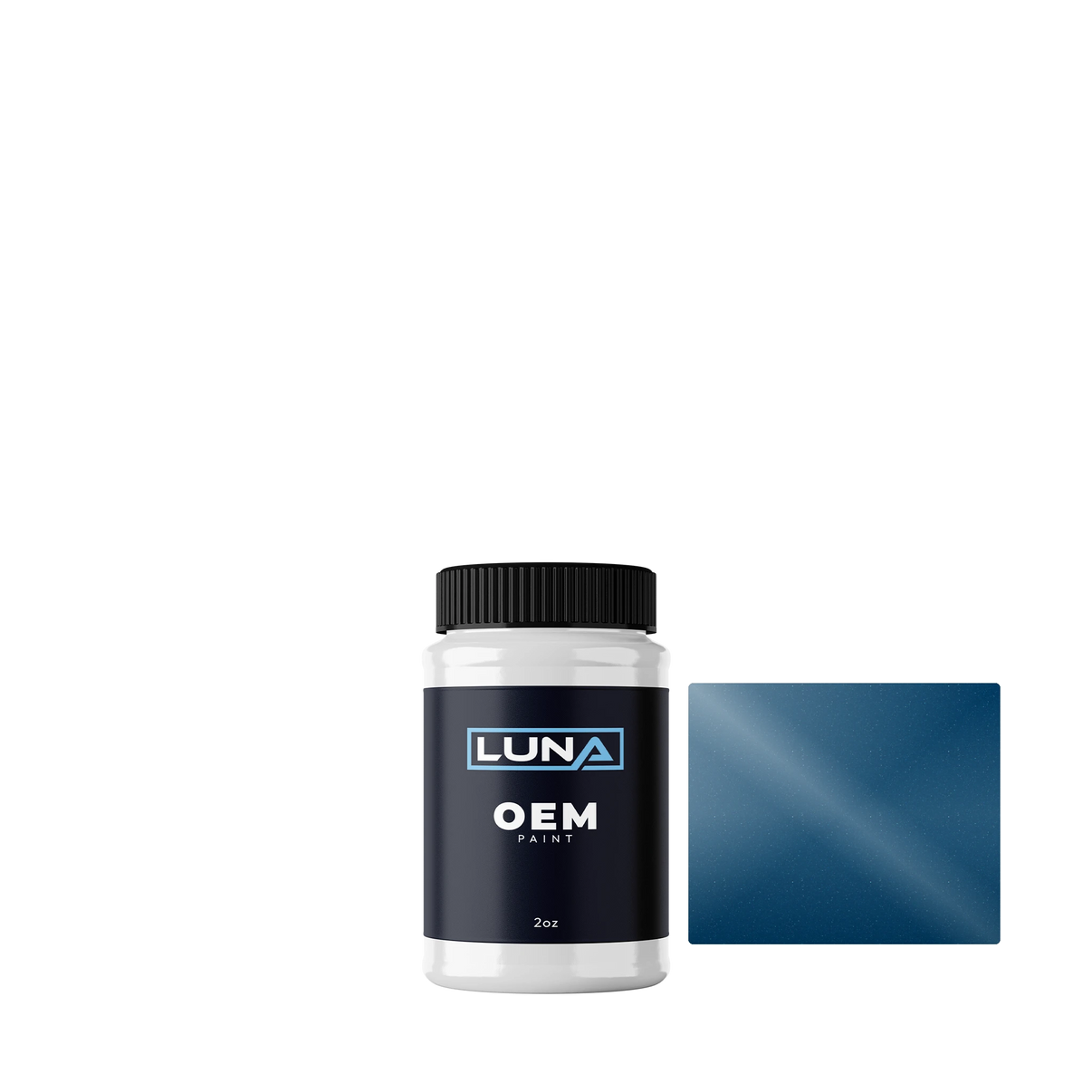 General Motors Perfect Blue M. GNT-824T | Luna OEM Basecoat - 2oz Touch Up Bottle w/ Brush