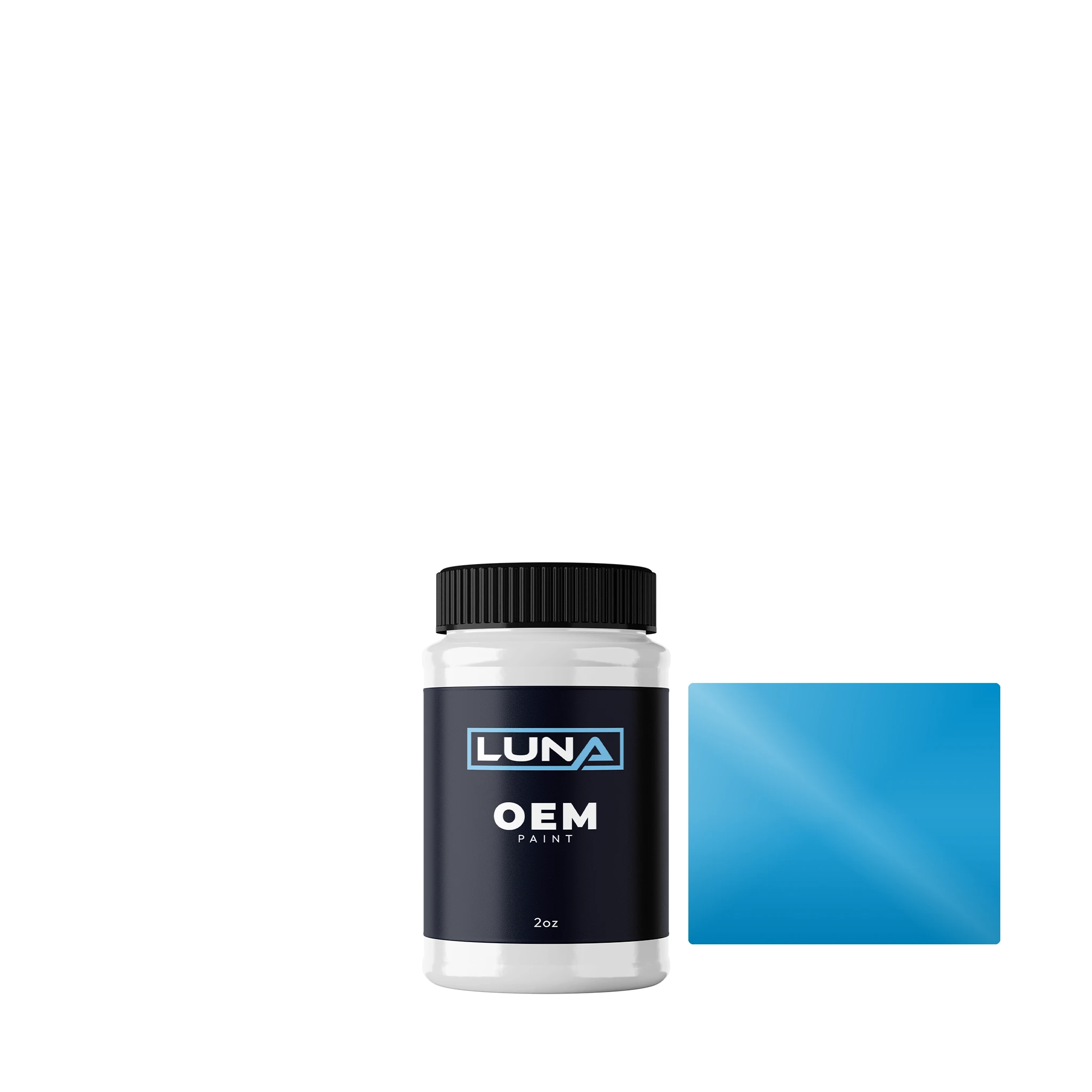 Daf Daf Le Bleu CC124 | Luna OEM Basecoat - 2oz Touch Up Bottle w/ Brush