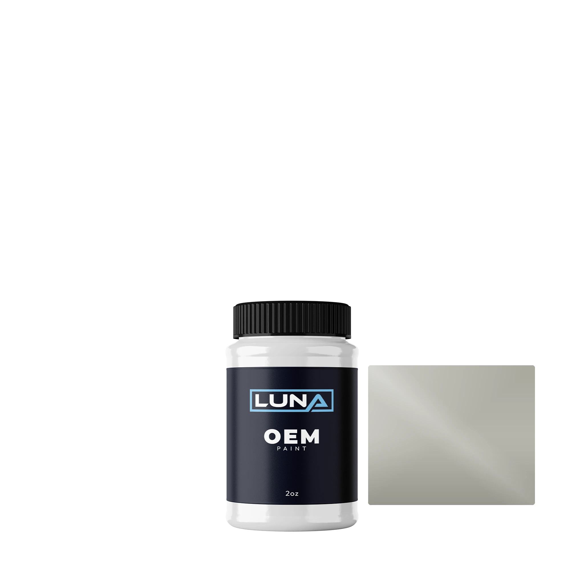 BMW Platin Grey Mat M. P. S1 M3U | Luna OEM Basecoat - 2oz Touch Up Bottle w/ Brush