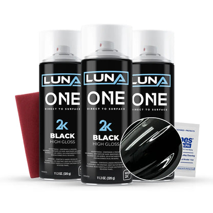 Luna One Gloss Black Wheel Kit