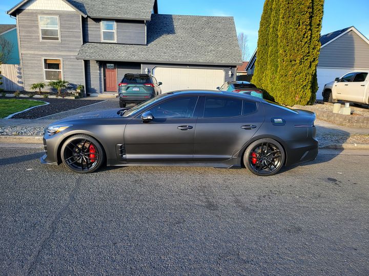 Shadow Black Peelable Car Kit on a customer car