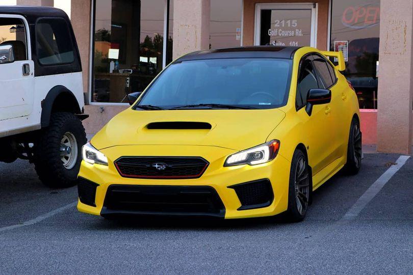 Sulfur Yellow Plasti Dip on a customer car