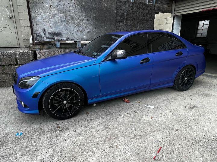 Persian Blue Plasti Dip on a customer car