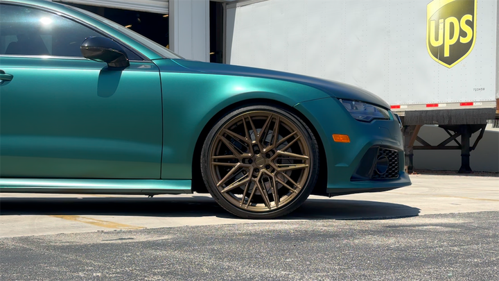 Racing Green Peelable Car Kit on a customer car