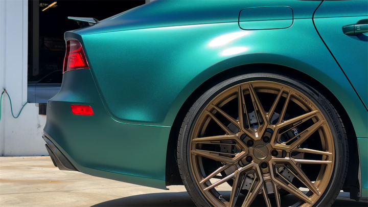 Racing Green Peelable Car Kit on a customer car