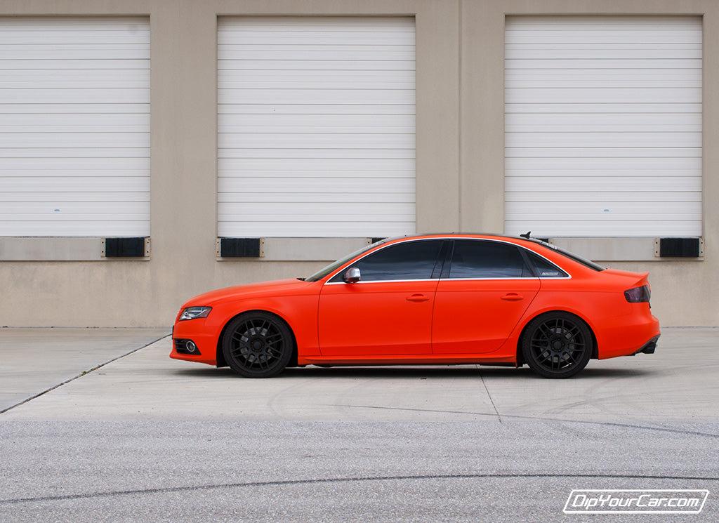 Safety Cone Orange Plasti Dip on a customer car