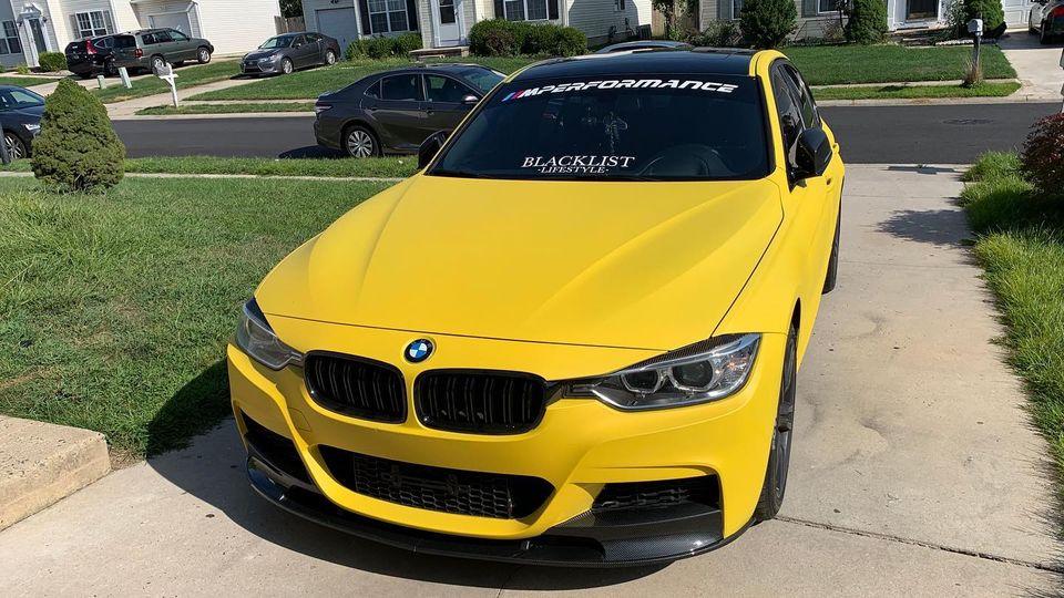 Sulfur Yellow Plasti Dip on a customer car