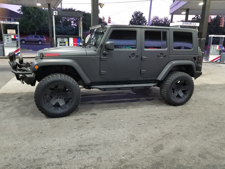Black Peelable Car Kit on a customer car