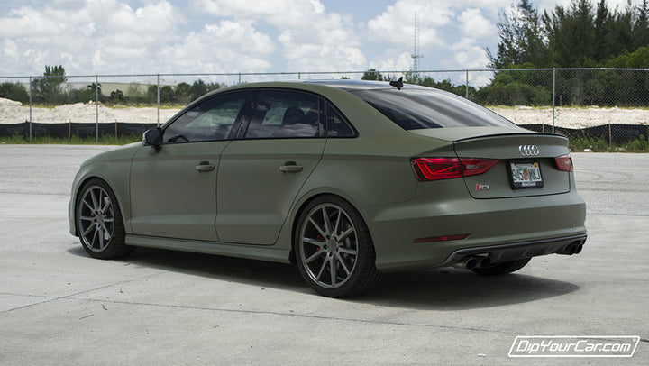 Camo Green Peelable Car Kit on a customer car