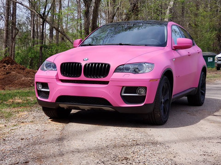 Fierce Pink Peelable Car Kit on a customer car