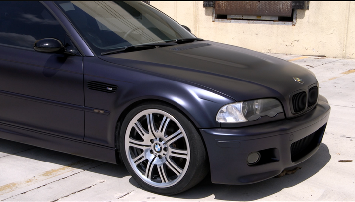 Cosmic Black Peelable Car Kit on a customer car