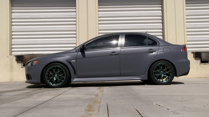 Gunmetal Grey Peelable Car Kit on a customer car