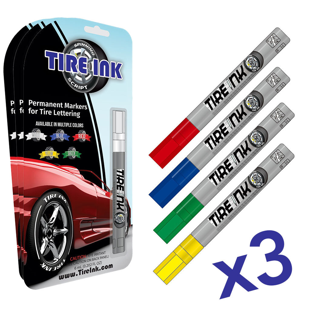 Tire Ink Pen (3 Pack)