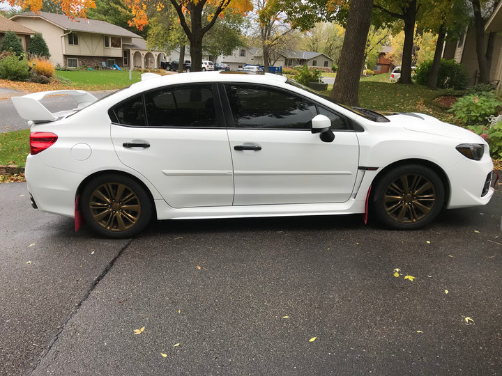 White Peelable Car Kit on a customer car