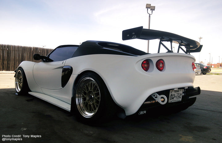 White Peelable Car Kit on a customer car