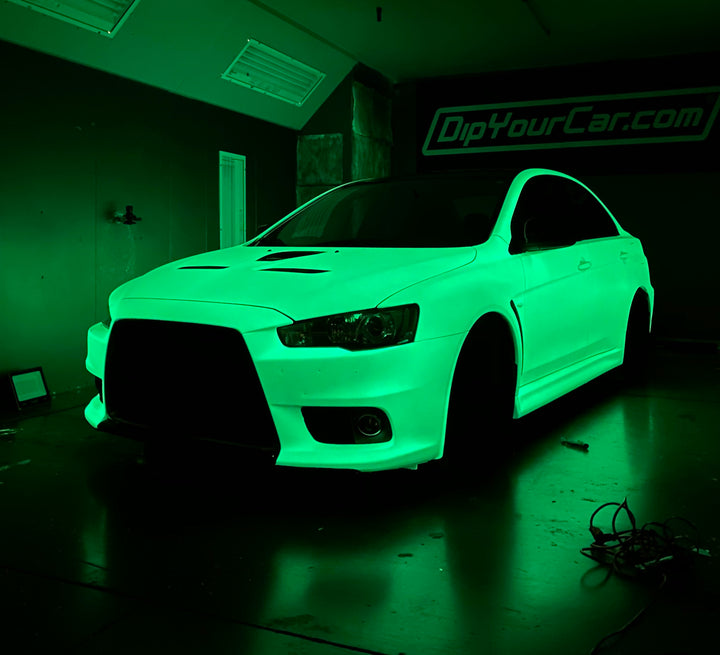 KryptoBright Glow in the Dark Pigment - 25G on a customer car