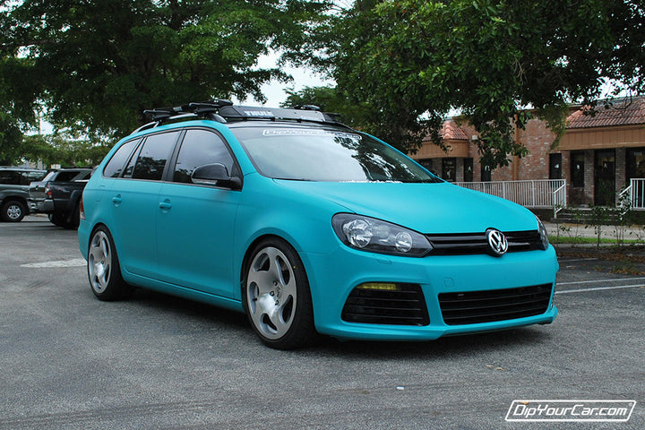Intense Teal Peelable Car Kit on a customer car