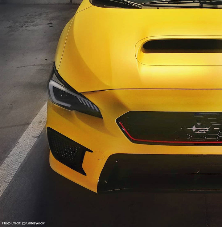 Sulfur Yellow Peelable Car Kit on a customer car